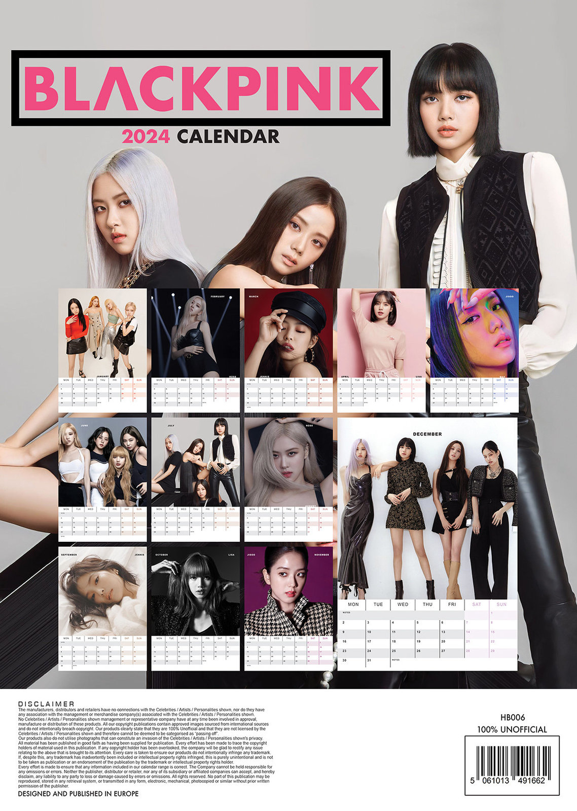 BLACKPINK 2024 Calendar DULUXE Business & Industrial