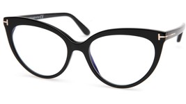 NEW TOM FORD TF5674-B 001 Black Eyeglasses Frame 54-17-140mm B44mm Italy - $191.09
