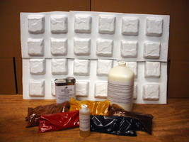 24+12 MORE FREE Mold DIY Supply Kit Make 1000s of Cobblestone Tile Patio Pavers  image 1