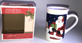 Santa &amp; Snowman-Christmas/Holiday 12 oz Coffee Tea  Coco Cup/Mug In Gift... - $13.74