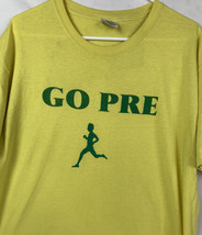 Vintage Go Pre T Shirt Racing Running Track Promo Tee Steve Prefontaine ... - $49.99