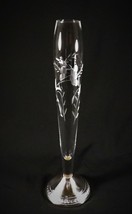 Vintage Bud Vase Duchin Sterling Silver Etched Floral 10 1/2" Tall  - $23.33