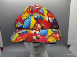 Billabong Mesh Trucker Hat Tropical Parrot Vtg - $19.99