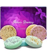 Aromatherapy Shower Steamers Purple Pk of 6 Shower Bombs with Essential Oil NEW - $16.81