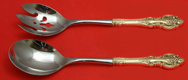 Grand Victorian by Wallace Sterling Salad Serving Set 2pc Pierced HHWS Custom - $132.76