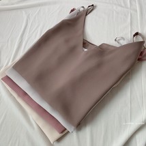 White Chiffon Top V-neck Bridesmaid Tank Tops Summer Women Chiffon Tank US0-US8 image 12