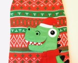 Pet Dog Puppy Holiday Christmas Sweater SZ Medium Dinosaur Santa Red Green NWT