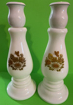 2 Candle Candlestick Holders Avon Buttercup Cologne Perfume Decanter - E... - $7.69