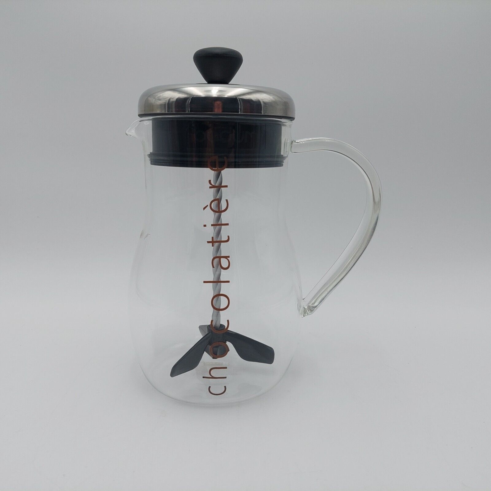 BODUM Chocolatiere Chocolate Jug Hot Cocoa Frother Mixer Glass