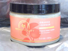 Bath & Body Works Aromatherapy ENERGY Orange Ginger Pumice Body Scrub 11.5 oz - $17.58