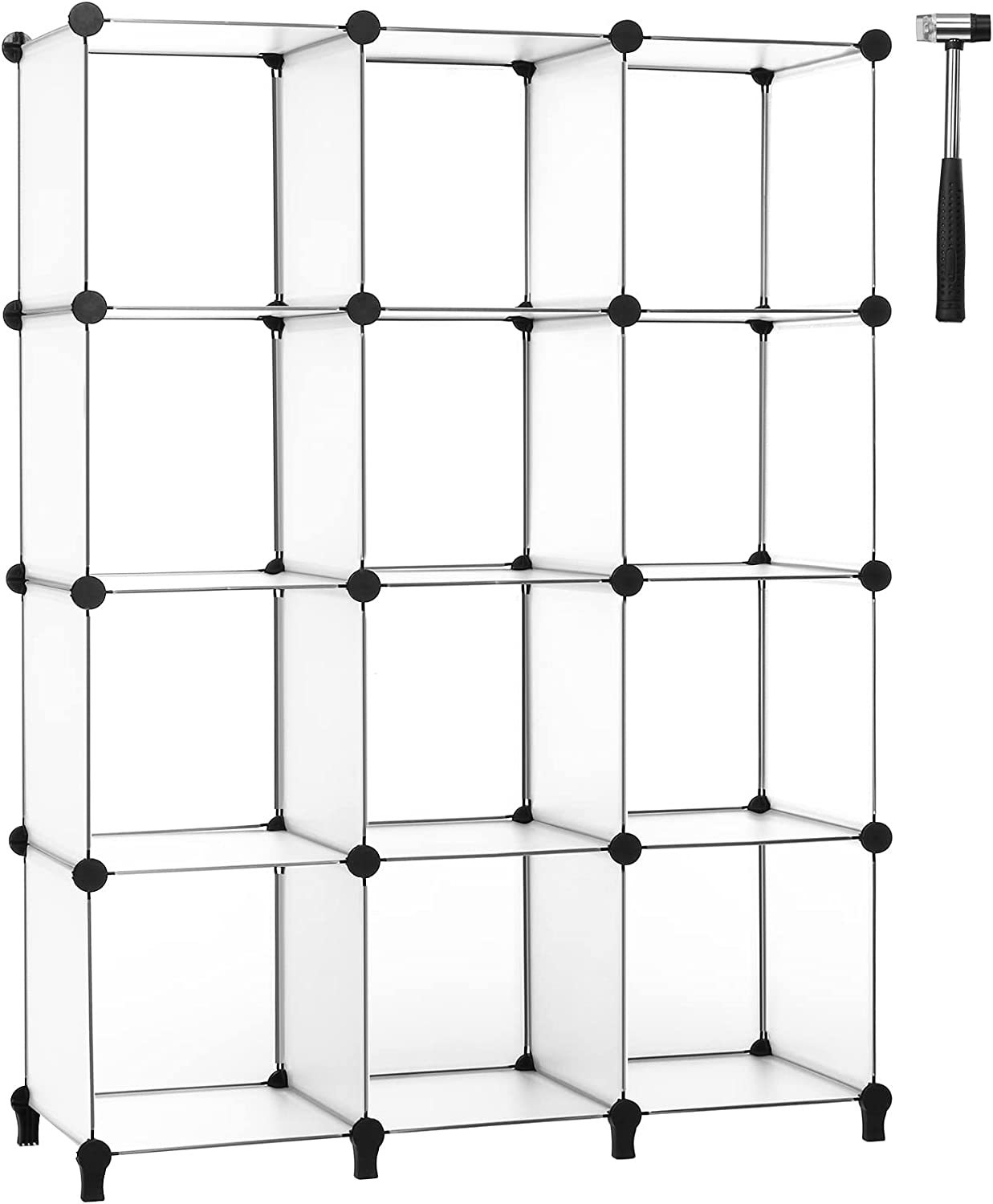 Anwbroad Cube Storage Organizer 12Cube Diy Modular Closet Organizer