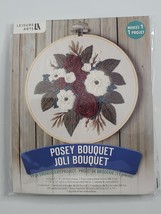 Leisure Arts Posey Flower Bouquet Embroidery Kit 52621 NEW includes hoop - $12.99