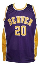 Custom Name # Denver Rockets Aba Basketball Jersey New Sewn Purple Any Size image 1