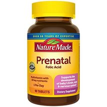 Nature Made Prenatal Multivitamin with Folic Acid, Prenatal Vitamin and Mineral  image 1