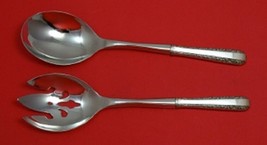 Candlelight by Towle Sterling Silver Salad Serving Set Pierced Custom 10 1/2" - $132.76
