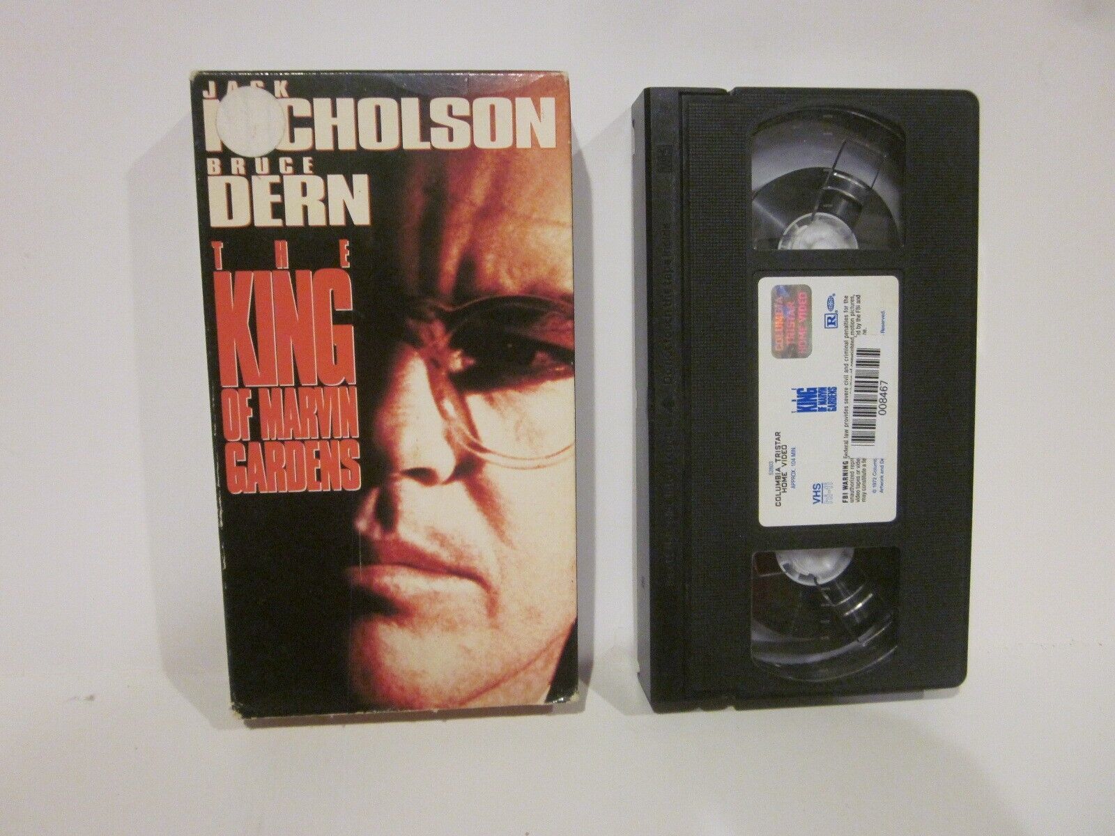 The King of Marvin Gardens VHS 1994 Columbia Tristar Release Jack