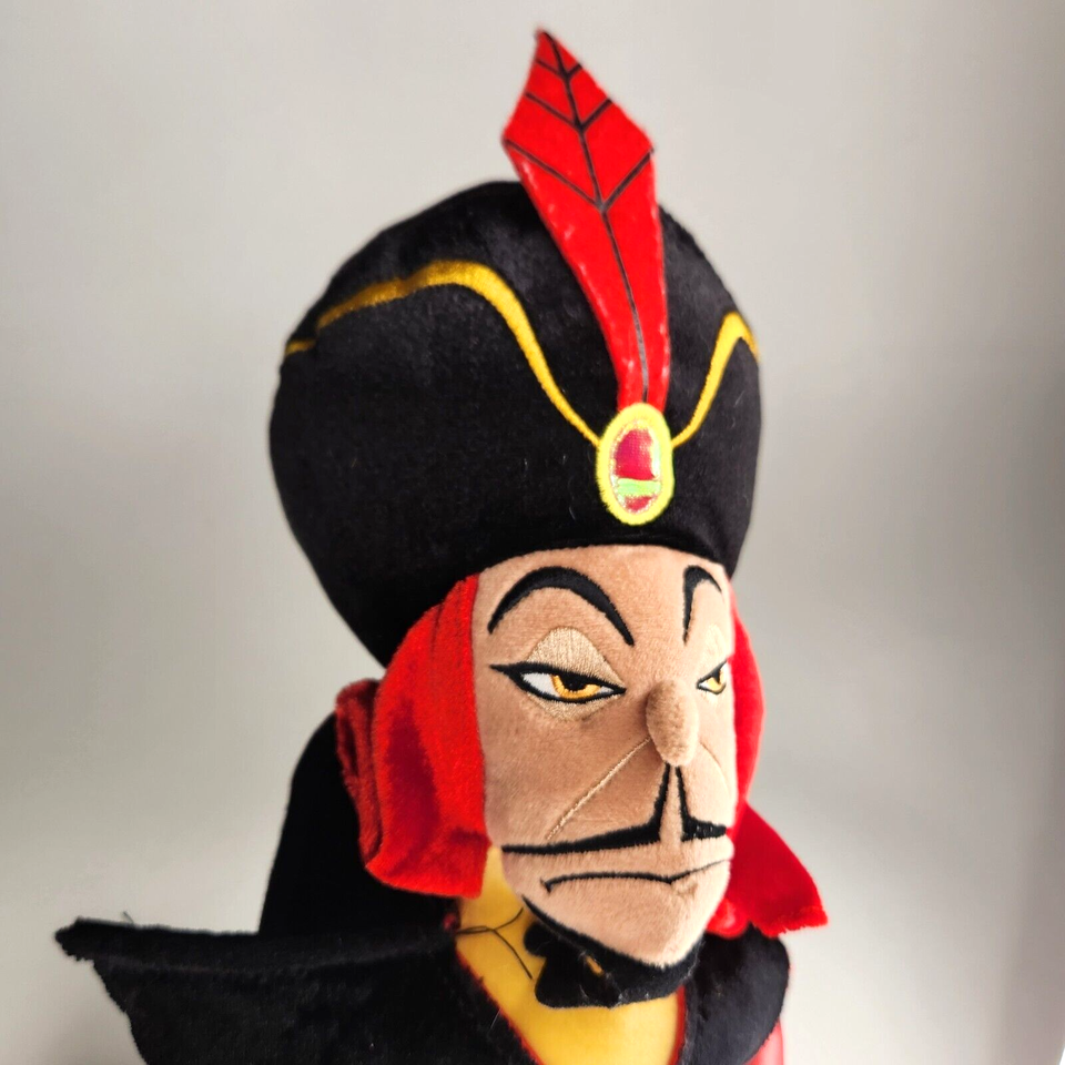 20" DISNEY STORE ALADDIN JAFAR VILLAIN DOLL STUFFED ANIMAL SOFT PLUSH ...