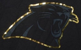NFL Licensed Carolina Panthers Youth Extra Large Black Gold Tee Shirt image 2