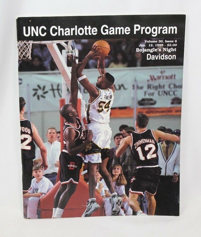 Vintage 1995 UNC Charlotte Vs. Davidson Wildcats Basketball Game ...