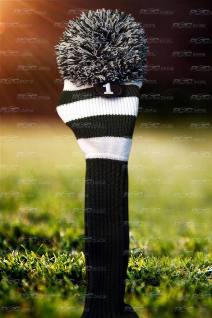 New #1 black white POM POM headcover golf and 50 similar items