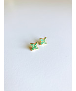 Malachite Starflower Earrings  - $35.00
