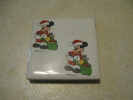 Walt Disney Collectible Magnet Vintage Mickey Mouse Christmas Santa - $4.19