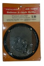 Vintage Realistic 40-1290 Deluxe  5&quot; Deluxe Speaker Grille Plastic w/ sc... - $19.75