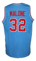 Karl Malone #32 College Basketball Jersey Sewn Light Blue Any Size image 2
