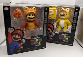 Brand New The Super Mario Bros Movie Jakks 5 Inch. Tanooki And Cat Mario Figures - $89.96