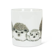 Hedgehog Family Coffee Mugs Jumbo Set 4 Ceramic 16 oz Dishwasher Microwave Safe image 3