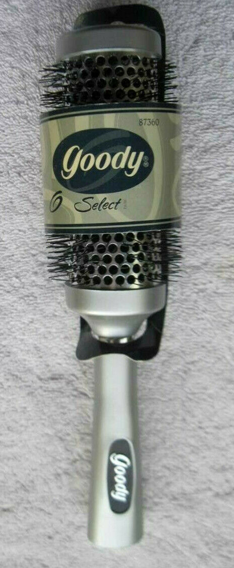 Primary image for Goody Select Round Hair Brush Large 1 3/4" Metal Barrel Curling Curl Silver 1999