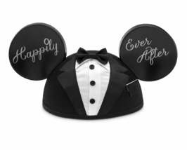 Disney Parks Mickey Mouse Happily Ever After Groom Ears Hat Wedding NEW
