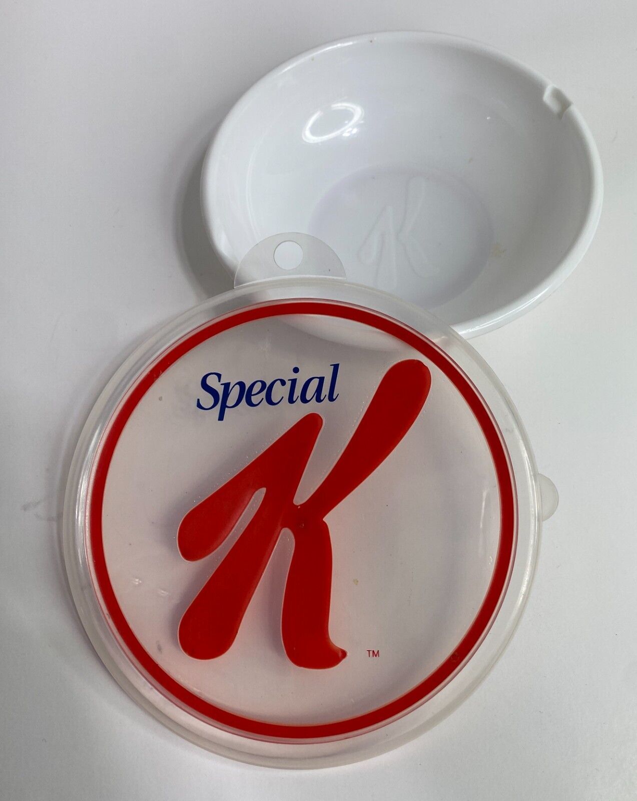 Kellogg's Special K Promotional Cereal Bowl with Lid - Vintage 2005 Red White - $19.95