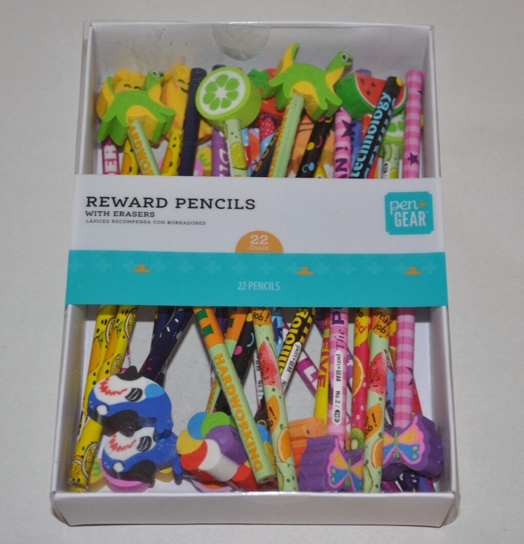 Reward Pencils With Erasers 22 Count Pen+ Gear Other Office Pens