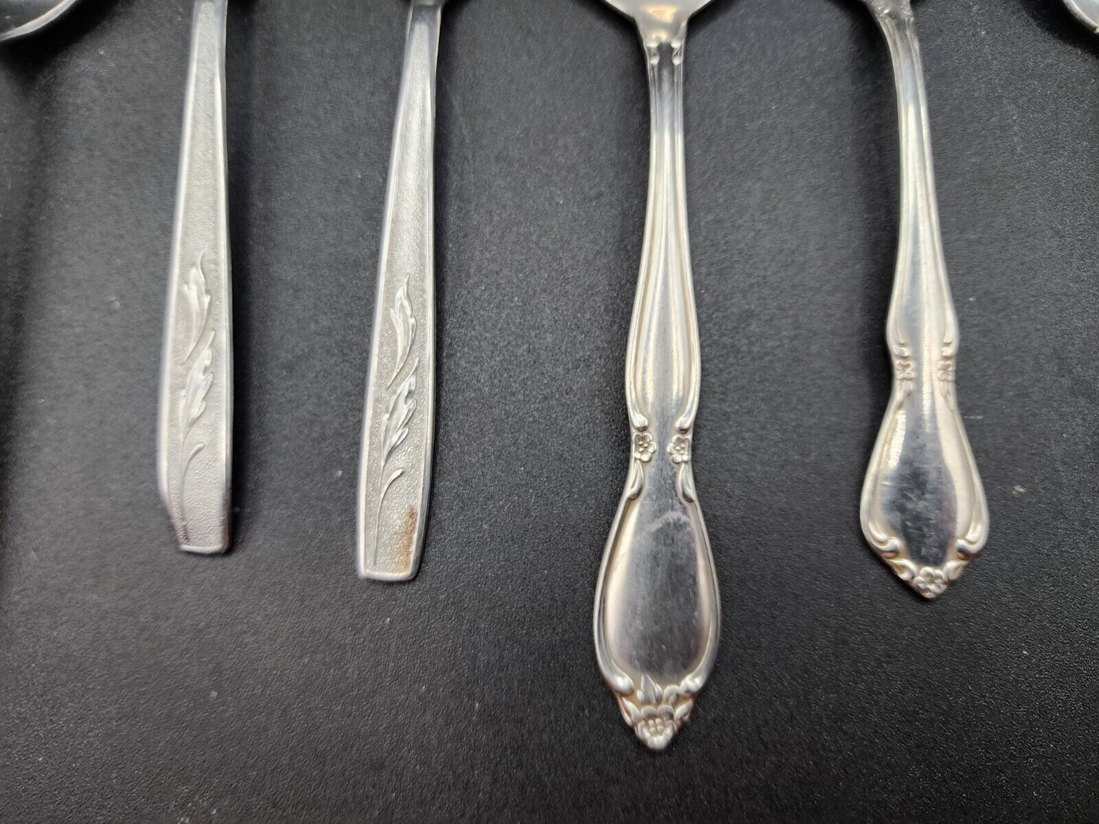 Oneida Cobblestone Stanhome stainless steel flatware, vintage silverware lot