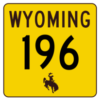 Wyoming Highway 196 Sticker R3455 Highway Sign - $1.45+