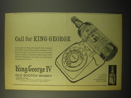 1965 King George IV Scotch Ad - Call for King George - $14.99