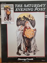 Saturday Evening Post Halloween Tricks Cross Stitch Leaflet Chart Very Good Oop - $20.99