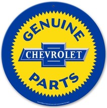Chevrolet Genuine Parts 14&quot; Round Metal Sign - $29.95