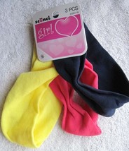 3 Scunci Girl Solid Pink Yellow Navy Headwraps Wide Very Soft Fabric Hea... - $10.00