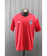 Team England Soccer Jersey (Retro) - 2004 Home Jersey by Umbro - Men&#39;s L... - $65.00