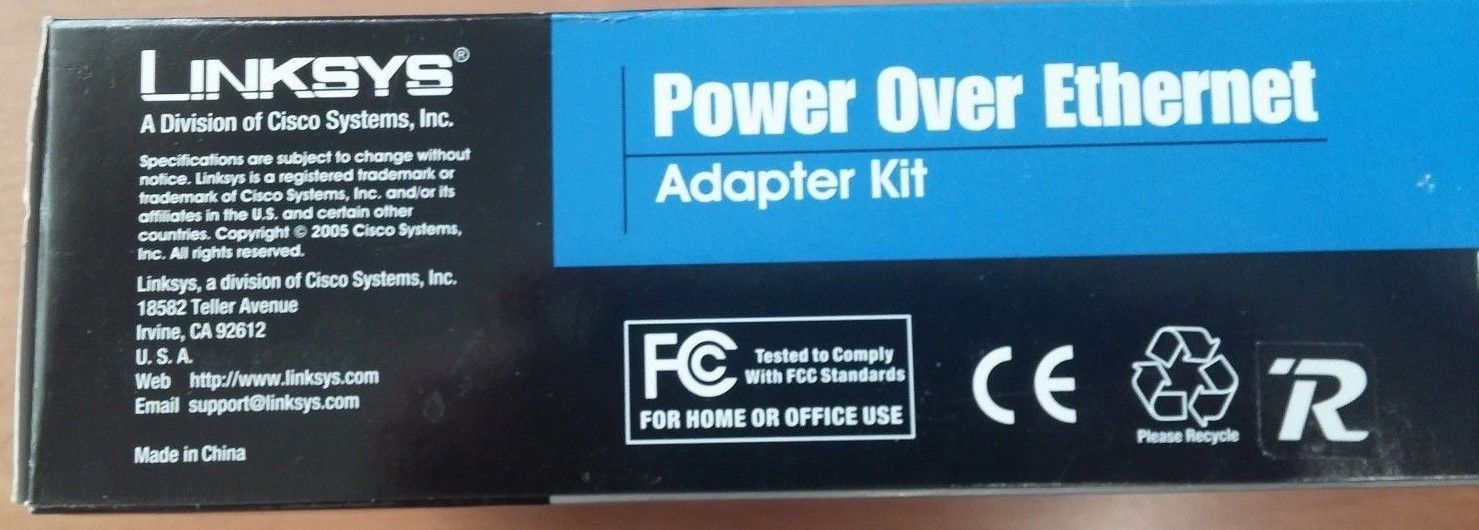 CiscoLinksys Power Over Adapter Kit and 50 similar items
