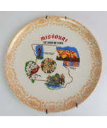 Vintage Colorful Missouri The Show Me State Decorative Plate 9.25&quot; With ... - $14.54