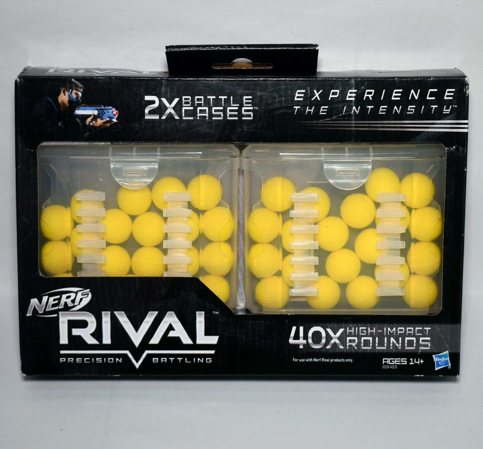 Nerf Rival Blue Team Protective Adjustable Face Mask Blue and Black 2014  Hasbro