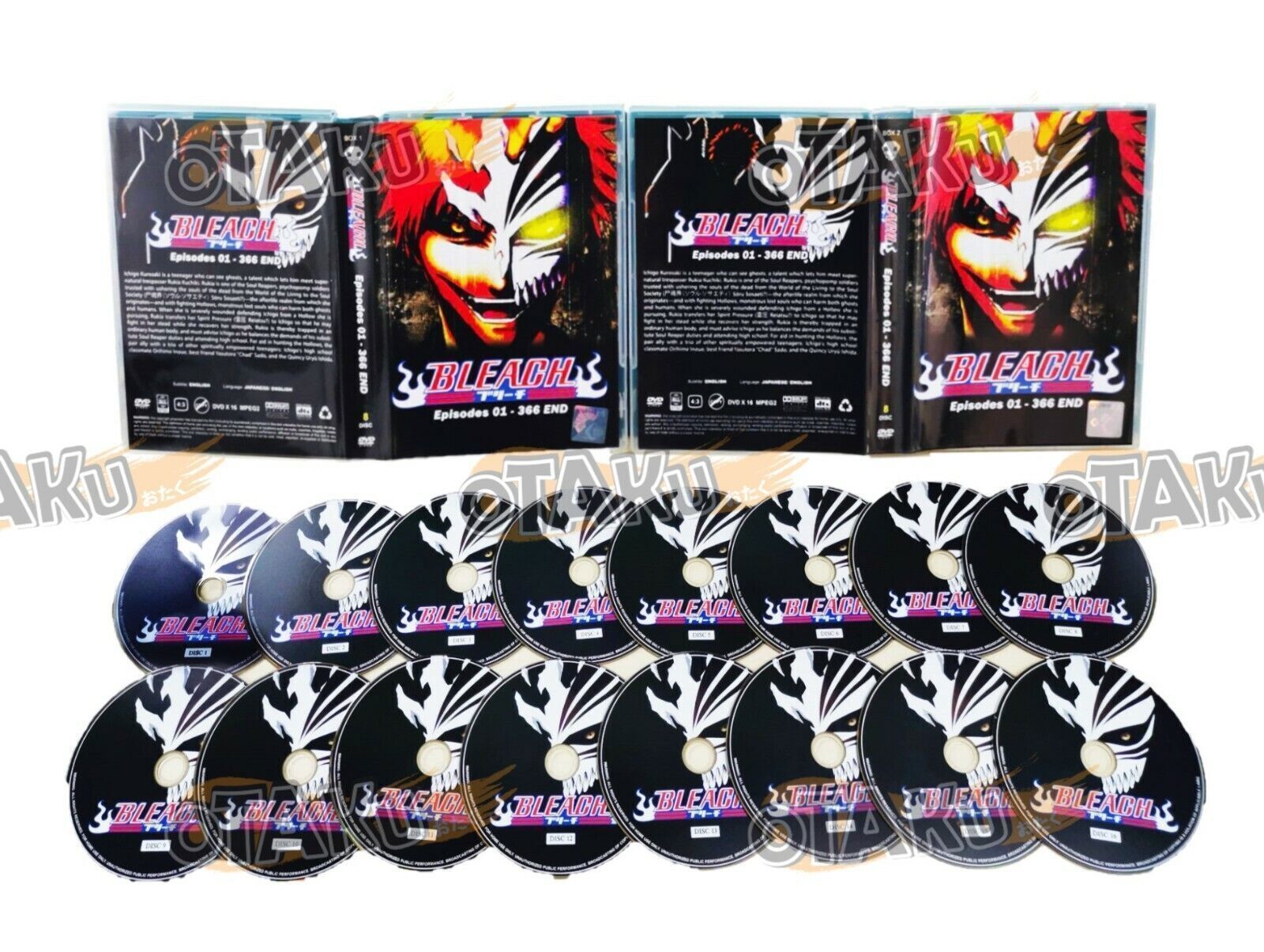 BLEACH COMPLETE ANIME TV SERIES DVD BOX SET (1366 EPISODES) (FULL