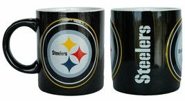 Pittsburgh Steelers 16oz. Ceramic Bistro Matte Black Mug