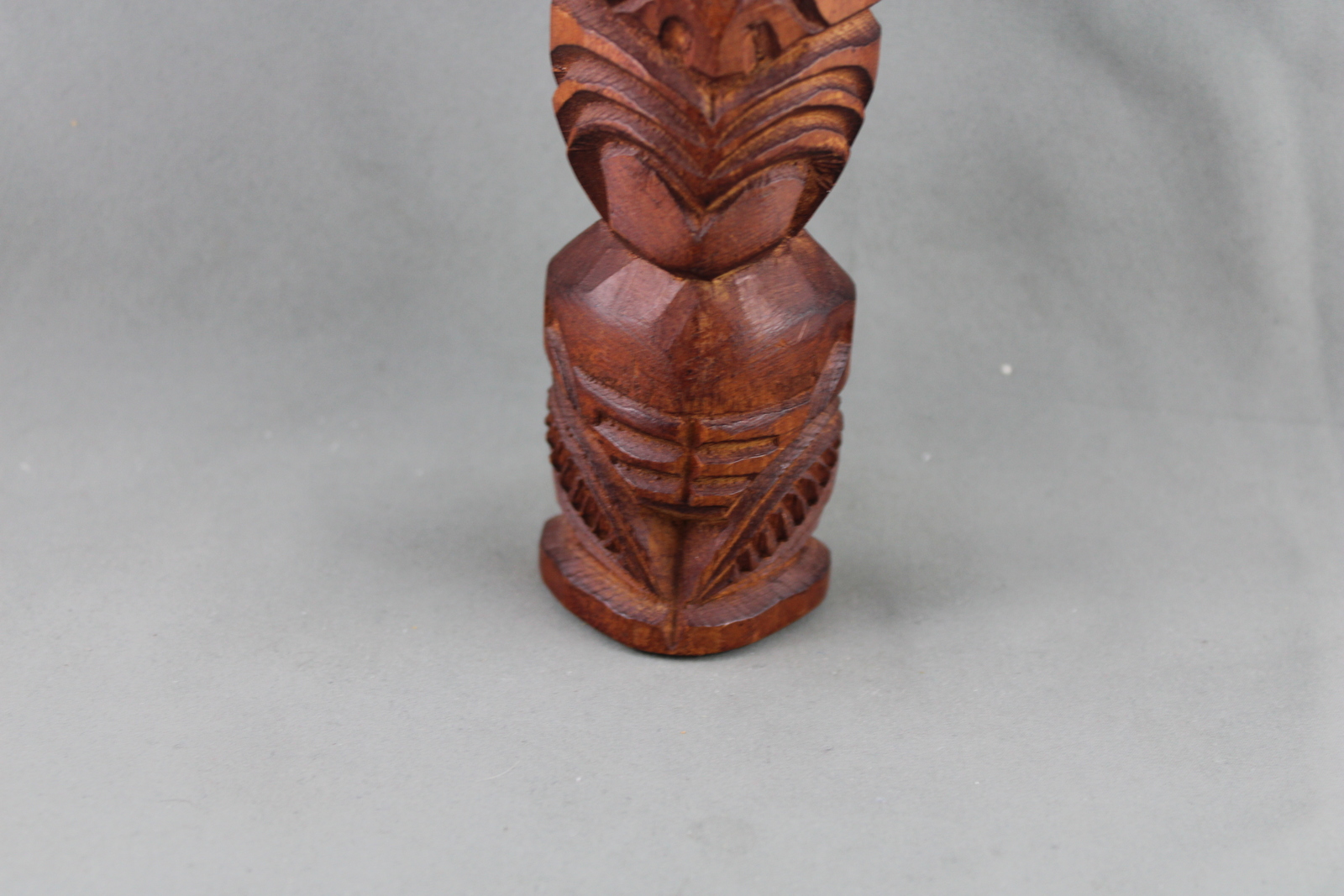 Vintage Maori Teko - Rongo God of Peace Hand Carved - Made From Wood ...