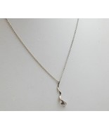 Authentic Tiffany &amp; Co Frank Gehry Sterling Orchid Drop Necklace 16&quot; - $165.00