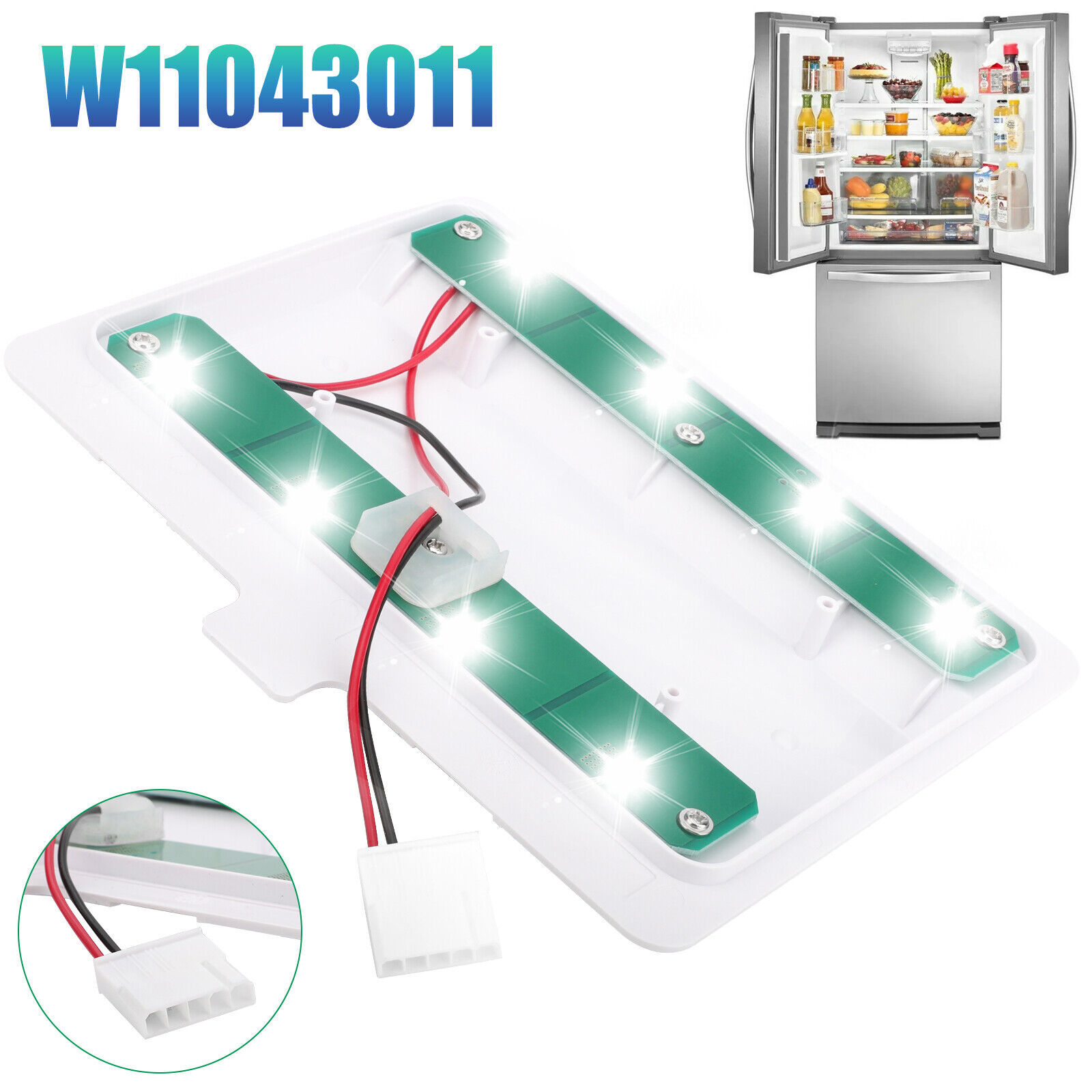 Whirlpool W11043011 Refrigerator LED Light (Replaces W10866538) Genuine  Original Equipment Manufacturer (OEM) Part