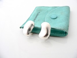 Tiffany &amp; Co Peretti Bean Earrings Clip On Gift Pouch Love Vintage Rare - $268.00